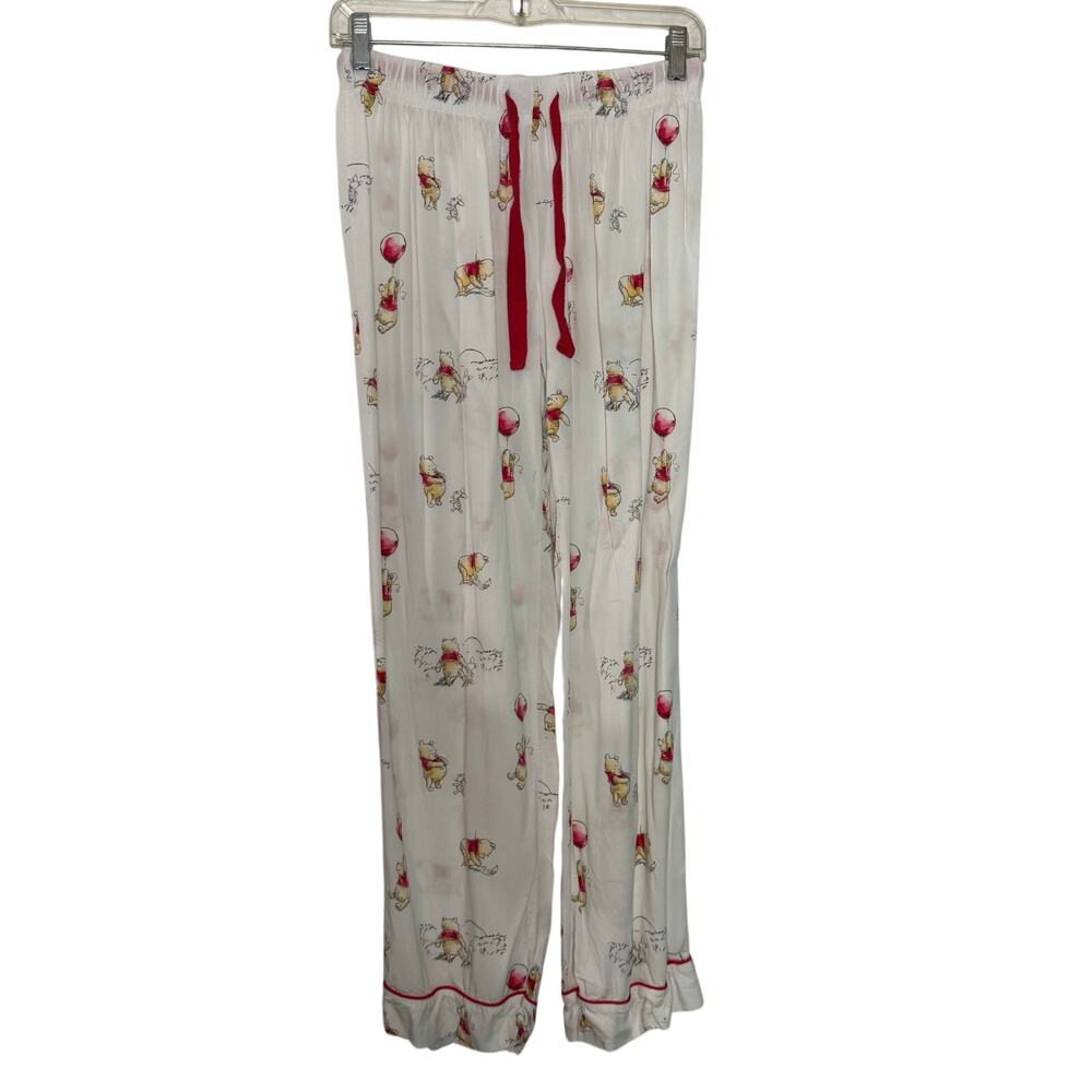 Disney Store Winnie The Pooh Women MED Elastic Drawstring Lounge Pajamas Pants